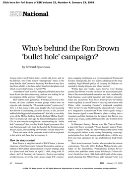 Bullet Hole’ Campaign?