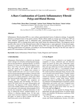 A Rare Combination of Gastric Inflammatory Fibroid Polyp And