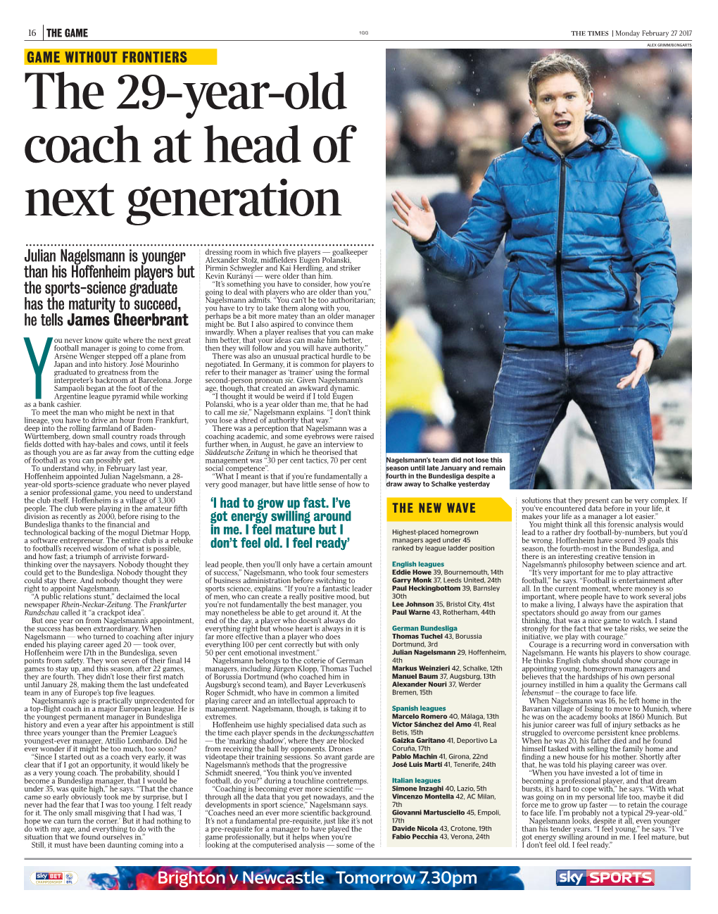 The 29-Year-Old Coach at Head of Next Generation