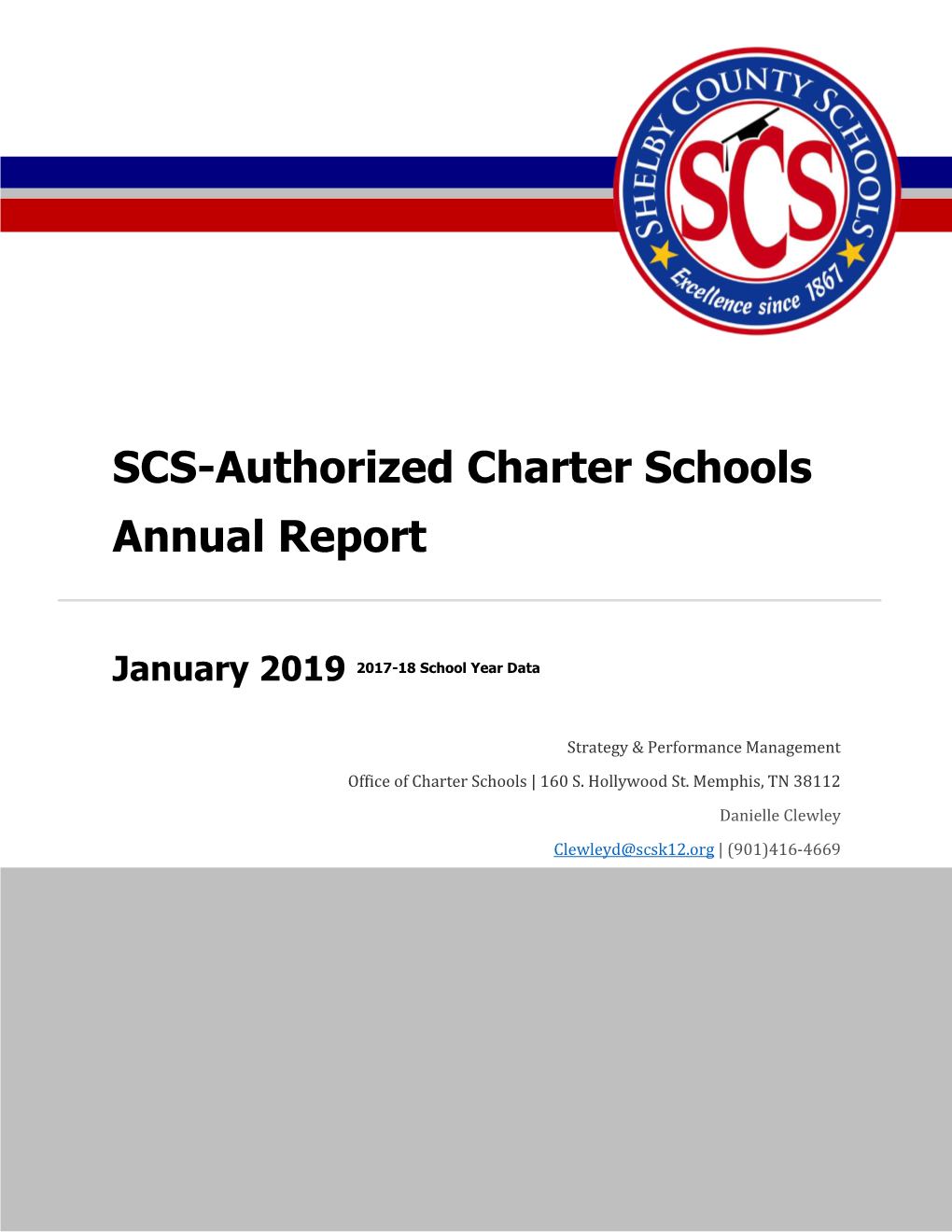 SCS-Authorized Charter Schools Annual Report