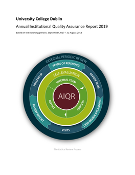 University College Dublin Annual Institutional Quality Assurance Report 2019