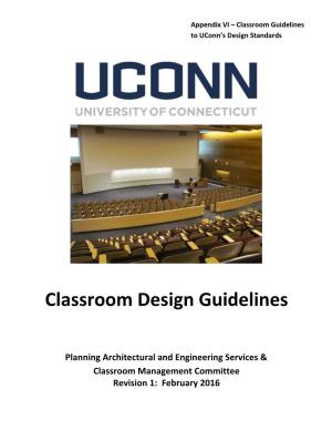 Classroom Design Guidelines