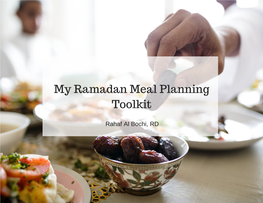 My Ramadan Meal Planning Toolkit