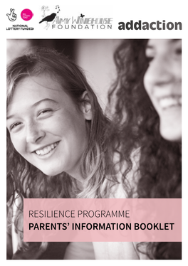 Resilience Programme Parents' Information Booklet