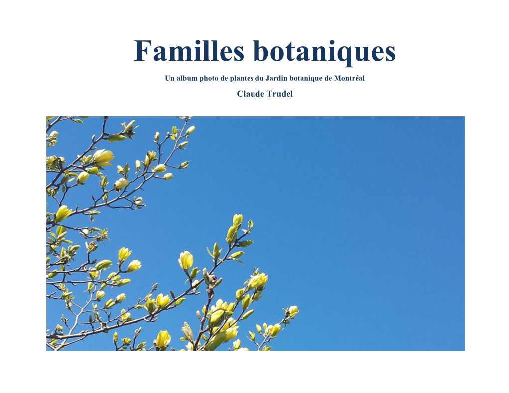 Familles Botaniques