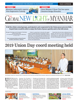 2019 Union Day Coord Meeting Held