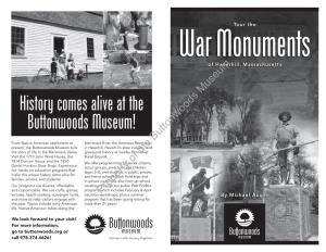 History Comes Alive at the Buttonwoods Museum!