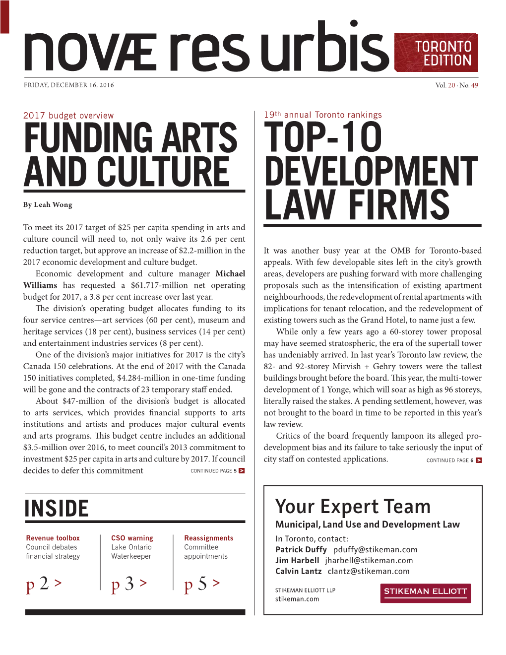 Funding Arts and Culture Top-10 Law Firms
