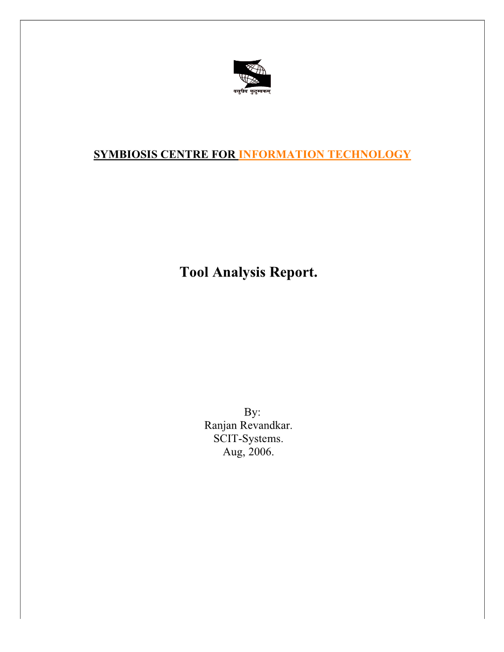 Tool Analysis Report