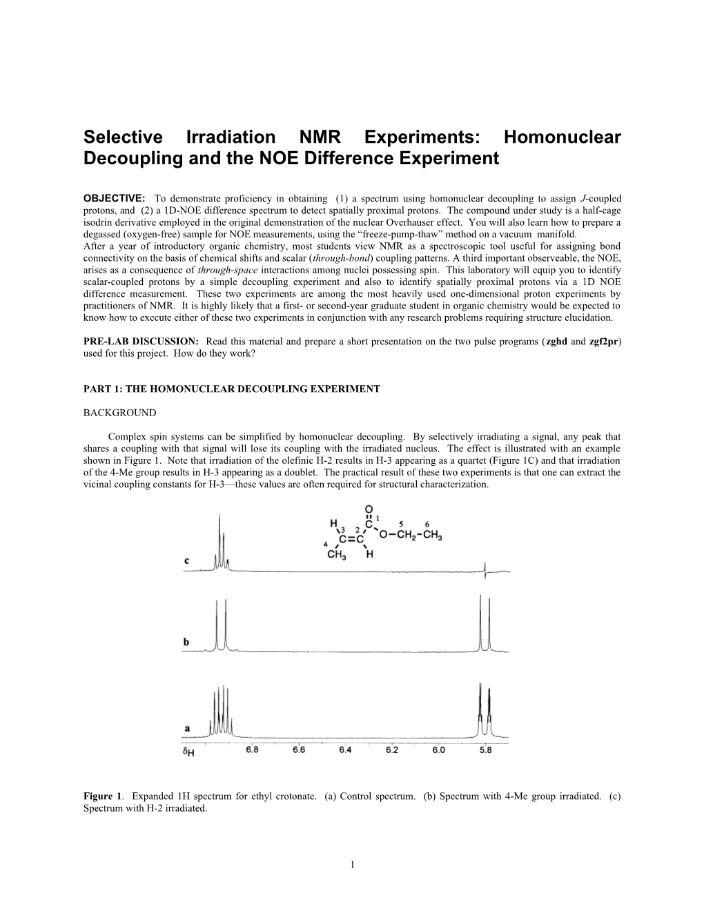 A Half-Cage Isodrin Derivative for Demonstrating the Nuclear Overhauser Effect