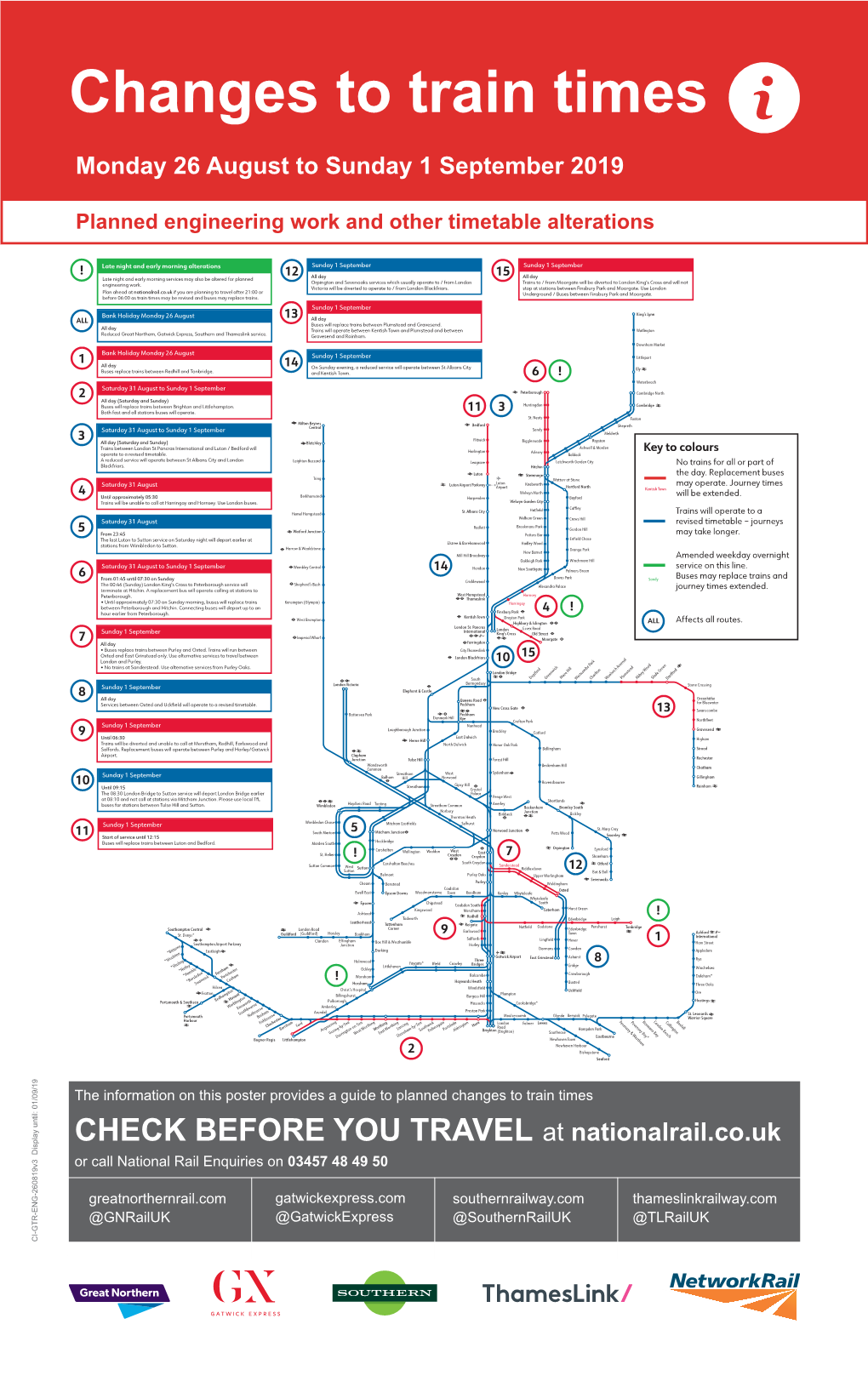 CHECK BEFORE YOU TRAVEL at Nationalrail.Co.Uk