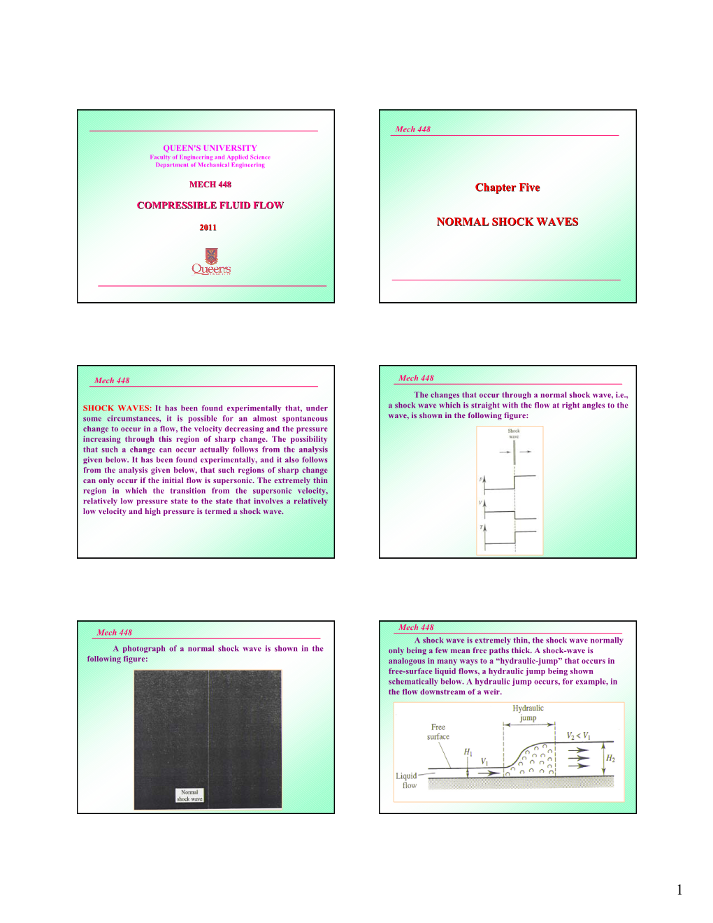 Chapter Five NORMAL SHOCK WAVES