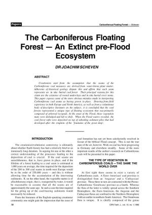The Carboniferous Floating Forest — an Extinct Pre-Flood Ecosystem
