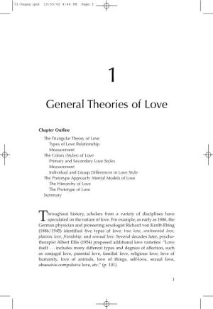 General Theories of Love