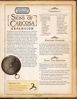 Eldritch Horror: Signs of Carcosa Rulebook
