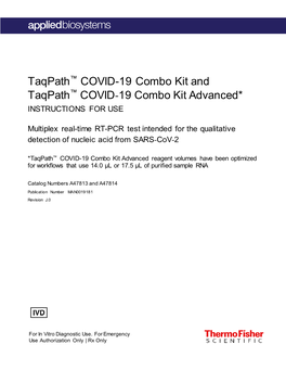 Taqpath COVID-19 Combo