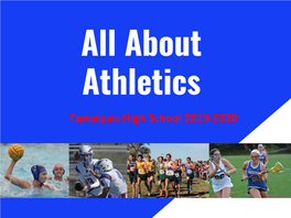 Tamalpais High School 2019-2020 Athletic Department
