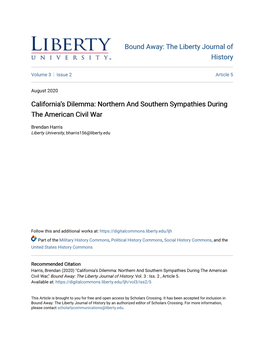 Northern and Southern Sympathies During the American Civil War