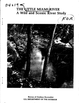 THE %ITTLE MIAMI AIVER Scenic River Study