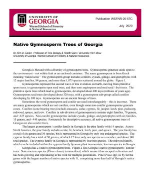 57 Native Gymnosperms of Georgia 2020 57