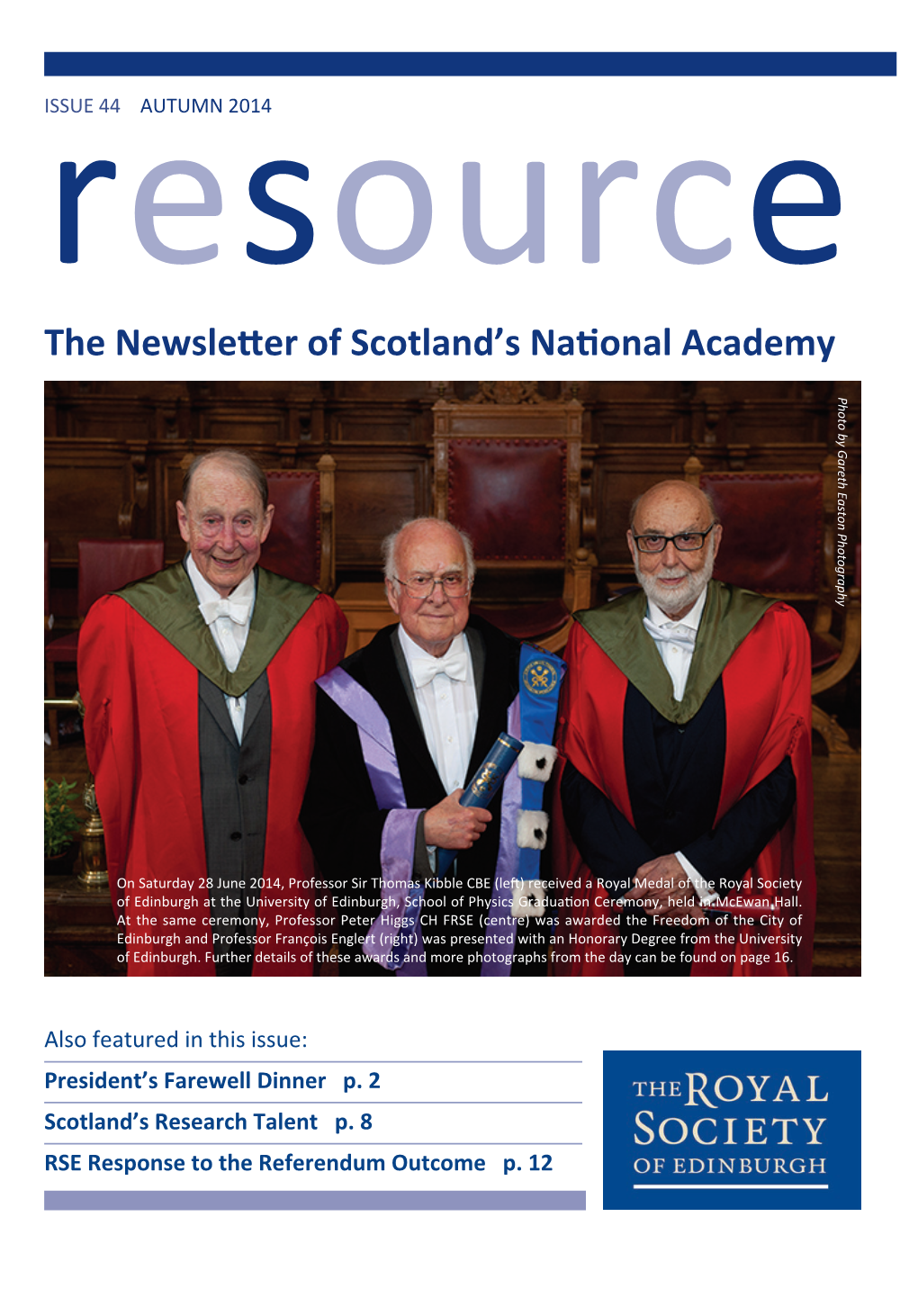 RSE Resource Autumn 2014 Issue 44