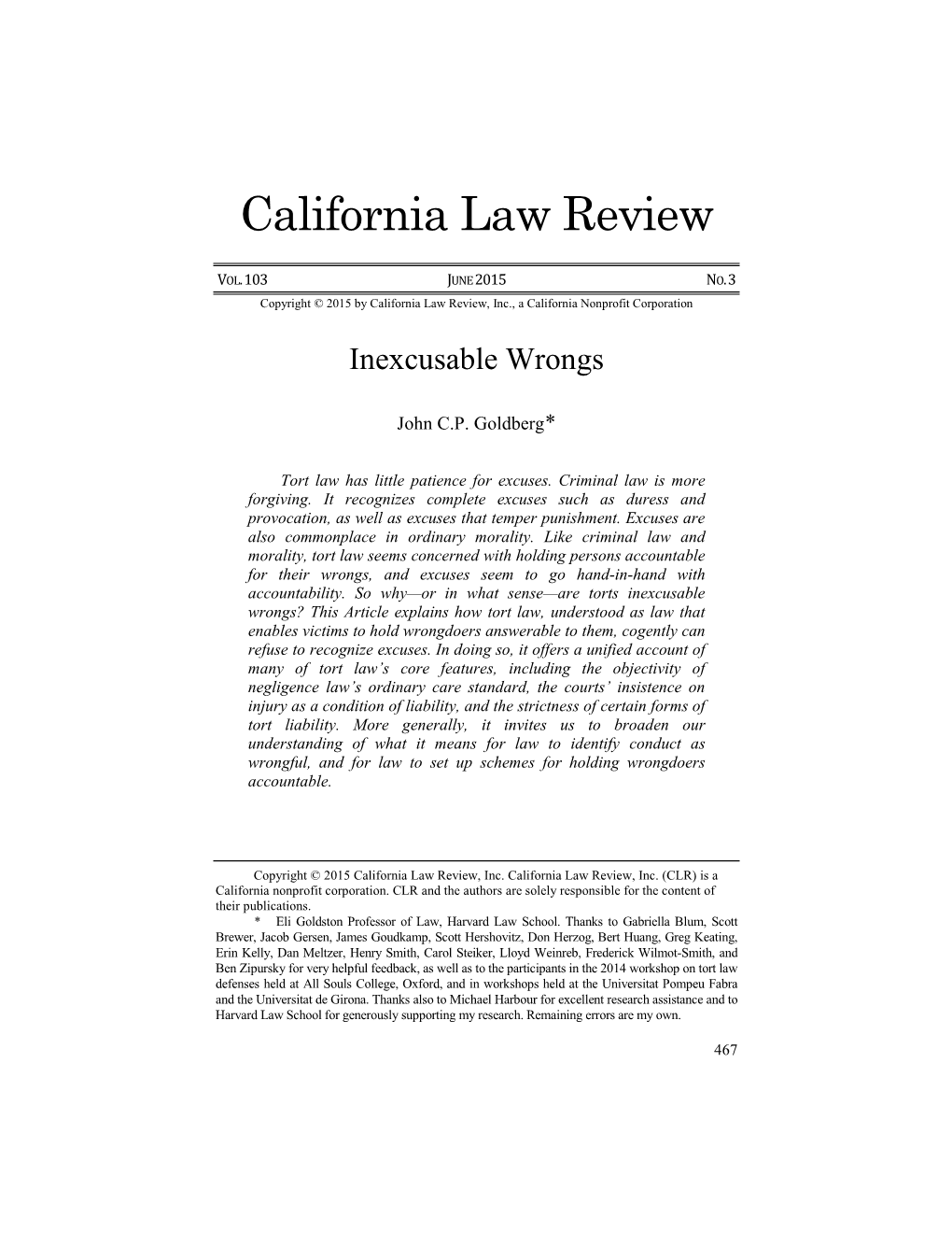 California Law Review