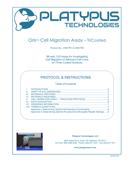 Oristm Cell Migration Assay – Tricoated