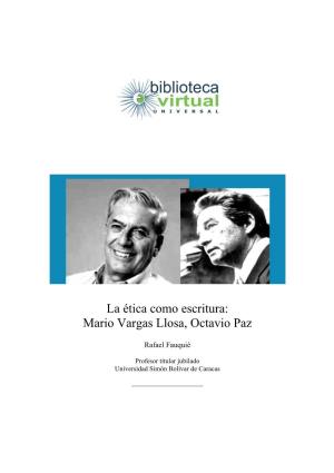 Mario Vargas Llosa, Octavio Paz