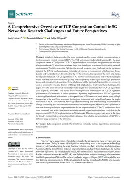 A Comprehensive Overview of TCP Congestion Control in 5G Networks: Research Challenges and Future Perspectives
