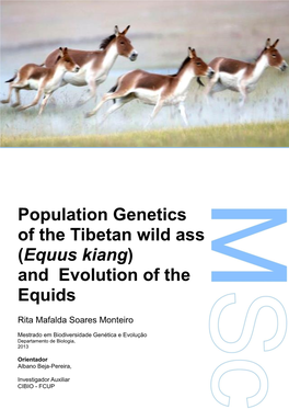 Population Genetics of the Tibetan Wild Ass (Equus Kiang) and Evolution of the Equids