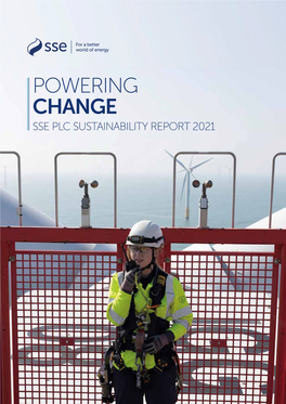 Sse Plc Sustainability Report 2021 the Year in Numbers