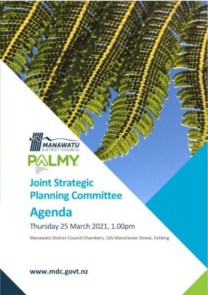 Agenda Thursday 25 March 2021, 1.00Pm Manawatū District Council Chambers, 135 Manchester Street, Feilding