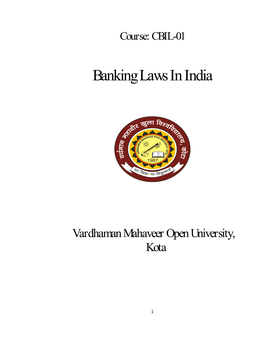 Banking Laws in India