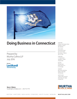 Doing Business in Connecticut