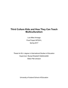 Third Culture Kids and How They Can Teach Multiculturalism