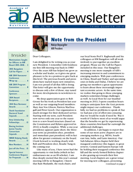 AIB Newsletter VOL