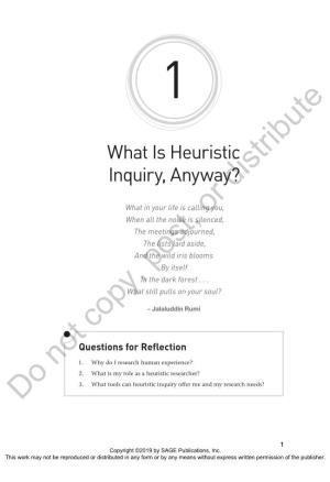 What Is Heuristic Inquiry, Anyway?Distribute