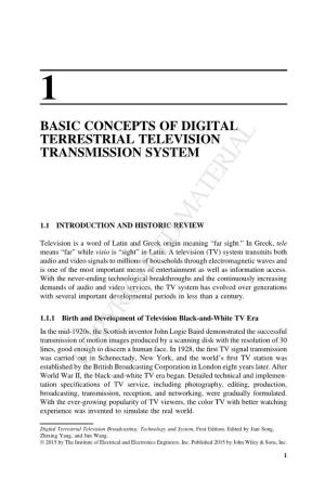 1 Basic Concepts of Digital Terrestrial Television Transmission System