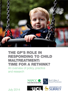 The Gp's Role in Responding to Child Maltreatment: Time