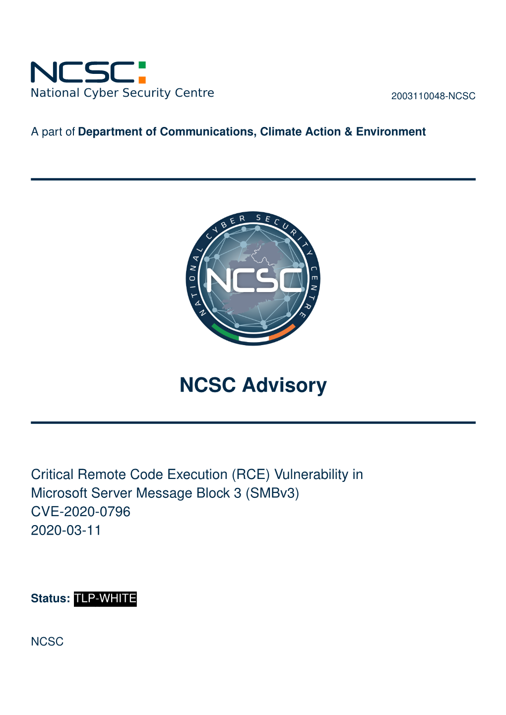 NCSC Advisory