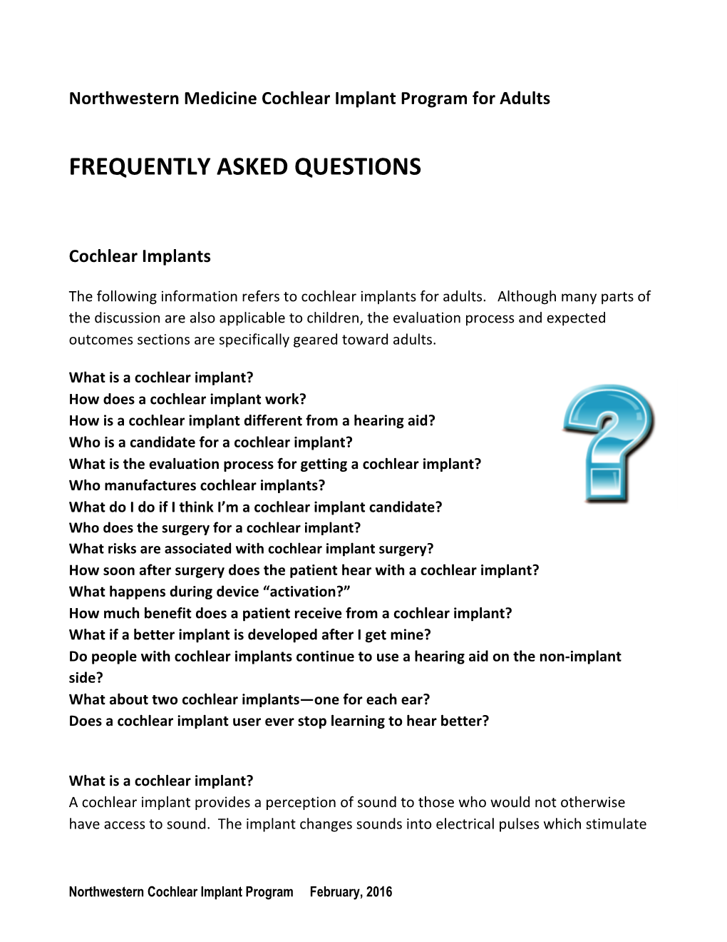 Frequently Asked Questions