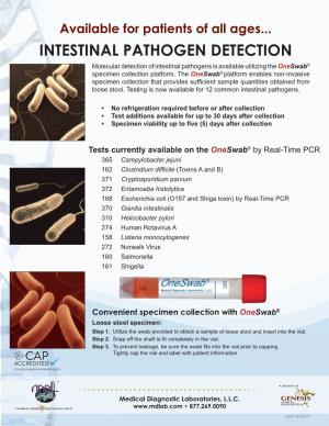 Intestinal Pathogens Flyer