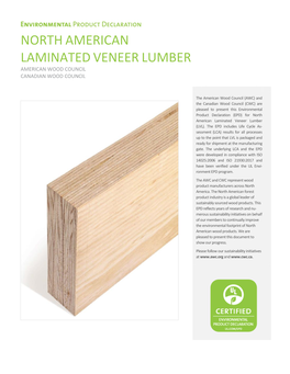 Laminated Veneer Lumber American Wood Council Canadian Wood Council