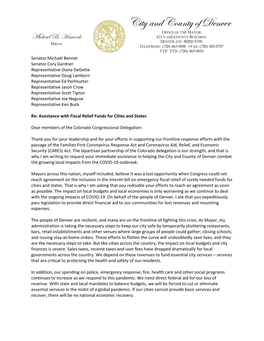 Senator Michael Bennet Senator Cory Gardner Representative Diana Degette Representative Doug Lamborn Representative Ed Perlmutte