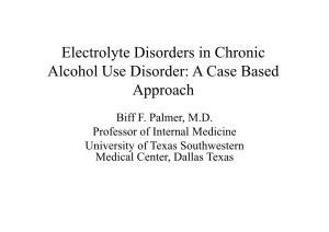 Acid-Base and Electrolyte Disorders in Alcohol Abuse