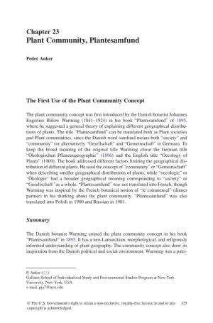 Plant Community, Plantesamfund