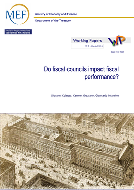 Do Fiscal Councils Impact Fiscal Performance?