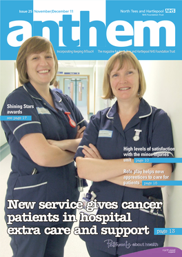 New Service Gives Cancer Patients in Hospital Extra Care and Support Page 13 Friendship and Support Helps the Pain