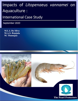 Impacts of Litopenaeus Vannamei on Aquaculture : International Case Study