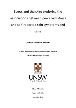 Stress and the Skin: Exploring the Associations Between Perceived Stress and Self-Reported Skin Symptoms and Signs